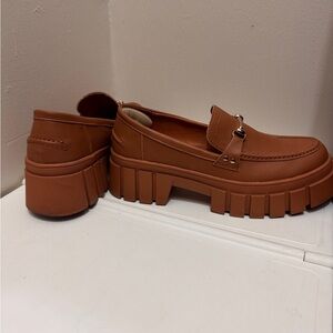 Chunky Tan Loafers
